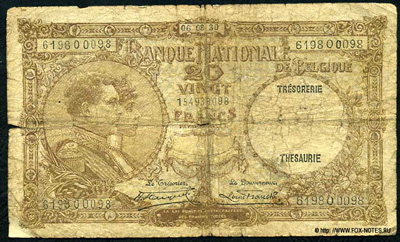 Belgium 20 francs 1930