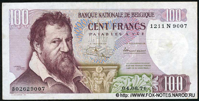 Belgium 100 Belgian tailcoats 1970