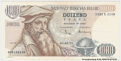 Belgium 1000 Belgian tailcoats 1973