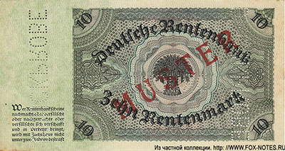 Germany 10 rental marks 1925