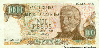 Argentina 1000 pesos 1973