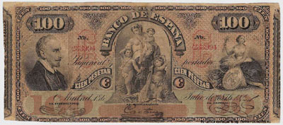 Spain 100 pesetas 1876
