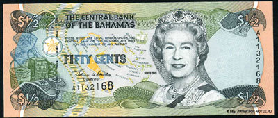 Bahamas 50 cents 2001