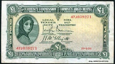 Ireland 1 pound 1934