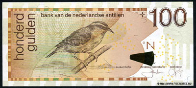 Netherlands Antilles 100 guilders 2008