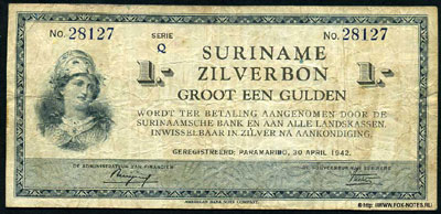 Suriname 1 guilder 1942
