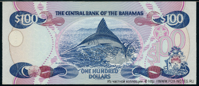 Bahamas $100 1996