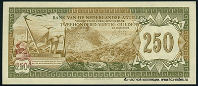 Netherlands Antilles 250 guilders 1967