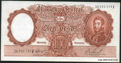 Argentina 100 pesos 1967
