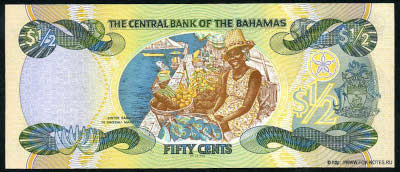 Bahamas 50 cents 2001