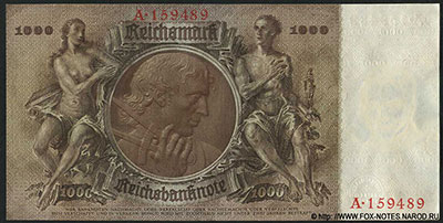Imperial banknote of 1000 Reichsmarks 1936