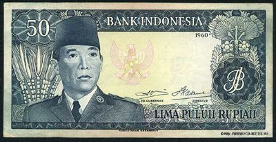 Indonesia Rs 10 1960
