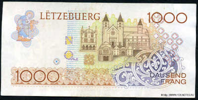 Institut Monenaire Luxembourgrois 1000 francs 1985