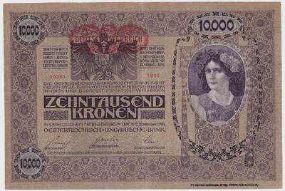Austria 10000 kroons 1919 