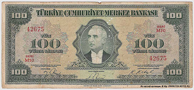 Turkey 100 lire 1930 1947